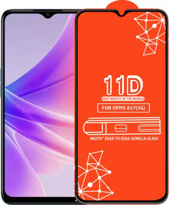 BRIGHTRON Edge To Edge Tempered Glass for Oppo A57 5G(Pack of 1)