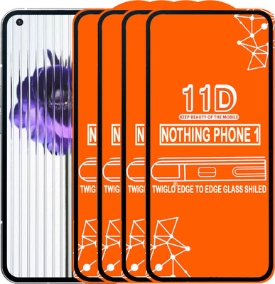 TWIGLO Edge To Edge Tempered Glass for NOTHING PHONE 1(Pack of 4)