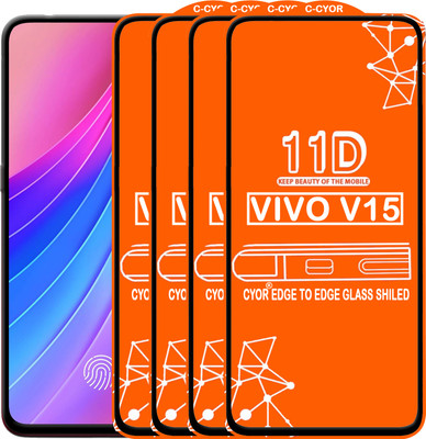 CYOR Edge To Edge Tempered Glass for VIVO V15(Pack of 4)