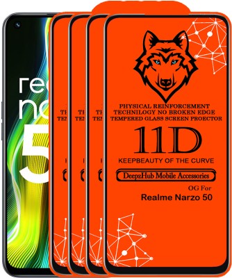 CRodible Edge To Edge Tempered Glass for Realme Narzo 50(Pack of 4)