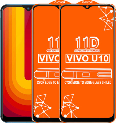 CYOR Edge To Edge Tempered Glass for VIVO U10(Pack of 2)