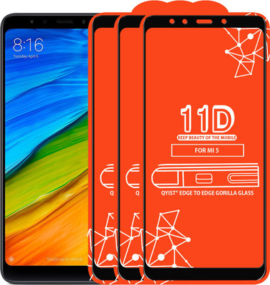 Qyist Edge To Edge Tempered Glass for Mi Redmi 5(Pack of 3)