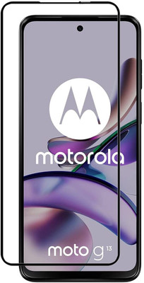 EITANSHA CREATION Edge To Edge Tempered Glass for Motorola G23, Motorola G34, MOTOROLA g45 5G, Motorola G13, Motorola G53(Pack of 1)