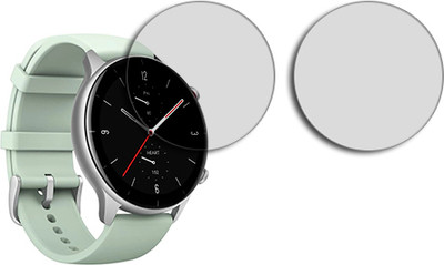 SOMTONE Edge To Edge Tempered Glass for Amazfit GTR 2e MATTE TEMPERED GLASS(Pack of 2)