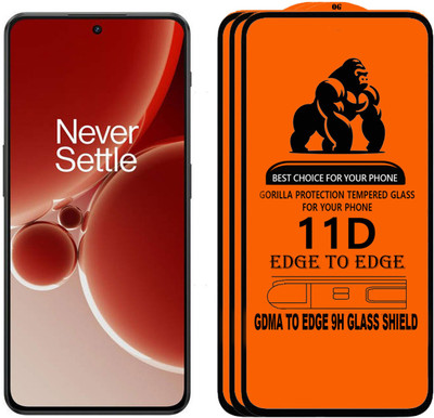 GDMA Edge To Edge Tempered Glass for OnePlus Nord 3 5G(Pack of 3)