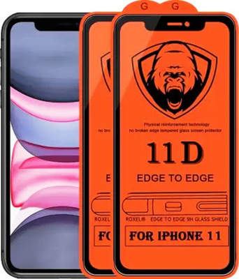 9H Edge To Edge Tempered Glass for Apple iPhone 11 --| 9H Tempered Glass Screen Protector Guard |(Pack of 2)