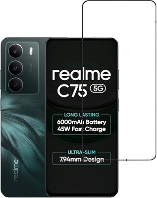 Bodoma Edge To Edge Tempered Glass for realme C75 5G(Pack of 1)