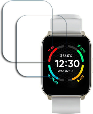 ARBAN Edge To Edge Tempered Glass for realme TechLife Watch S100 1.69 inch SMARTWATCH SCREEN GUARD(Pack of 2)