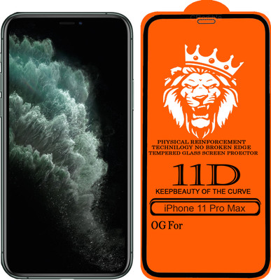 DeepzHub Edge To Edge Tempered Glass for iPhone 11 Pro Max(Pack of 1)