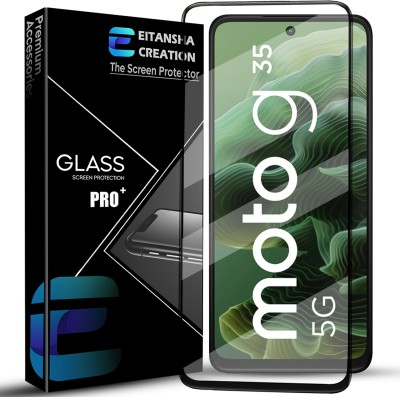 EITANSHA CREATION Edge To Edge Tempered Glass for Moto G35 5G, Realme 11X 5G, Realme C67 5G, Realme Narzo 60X 5G, Realme 11x 5G, Realme 11 5G, Motorola G35 5G(Pack of 1)