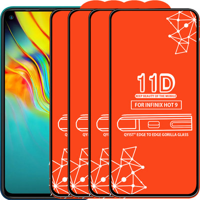 Qyist Edge To Edge Tempered Glass for Infinix Hot 9(Pack of 4)