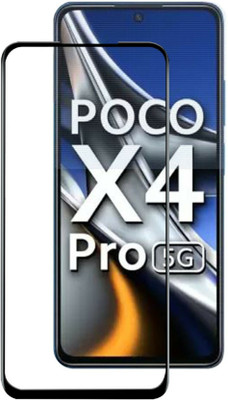 DMJHP Edge To Edge Tempered Glass for Poco X4 Pro 5G(Pack of 1)