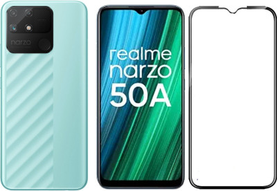 RCHJV Edge To Edge Tempered Glass for realme Narzo 50A(Pack of 1)