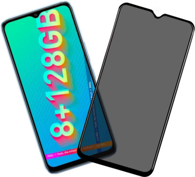 HUPSHY Edge To Edge Tempered Glass for INFINIX HOT 12 PRO(Pack of 1)