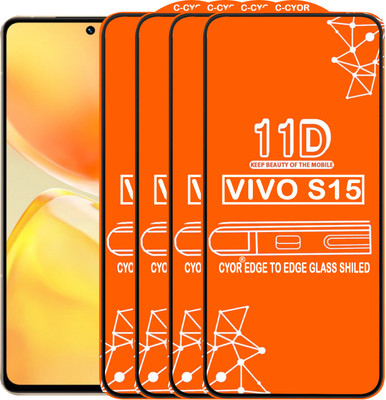 CYOR Edge To Edge Tempered Glass for VIVO S15(Pack of 4)