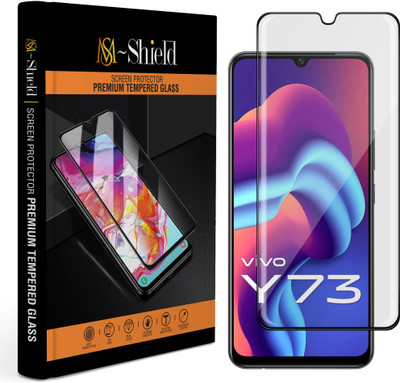 MS-Shield Edge To Edge Tempered Glass for Vivo Y73(Pack of 1)