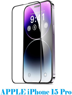ASVALBUY Edge To Edge Tempered Glass for APPLE iPhone 15 Pro, iPhone 15 Pro(Pack of 1)