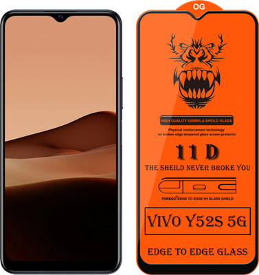 Forego Edge To Edge Tempered Glass for Vivo Y52S 5G(Pack of 1)