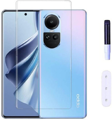 KGNCASE Edge To Edge Tempered Glass for Oppo Reno 10 5G(Pack of 1)
