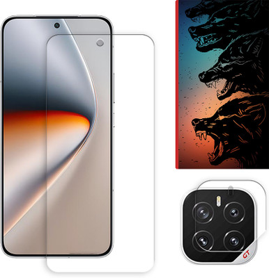 SOMTONE Edge To Edge Tempered Glass for Honor GT Pro 5G Tempered Glass Screen Protector | Anti-Scratch | Edge to Edge Full Coverage | 9H Hardness ( 1 FRONT SCREEN GUARD + 1 CAMERA LENS PROTECTOR + 1 FREE BACK EMBOSSED SKIN061 )(Pack of 1)