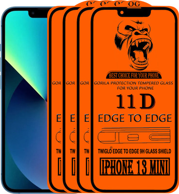 TWIGLO Edge To Edge Tempered Glass for IPHONE 13 MINI(Pack of 4)