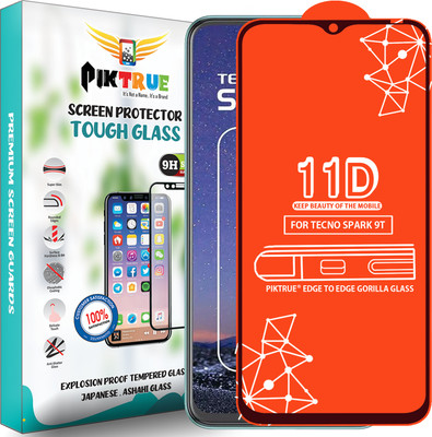 PikTrue Edge To Edge Tempered Glass for Tecno Spark 9T(Pack of 1)