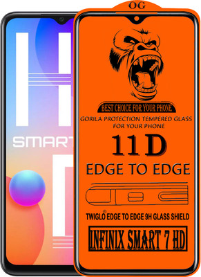 TWIGLO Edge To Edge Tempered Glass for INFINIX SMART 7 HD(Pack of 1)
