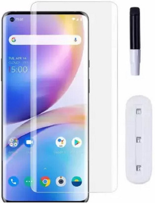 ALONZO Edge To Edge Tempered Glass for OnePlus 8 Pro(Pack of 1)