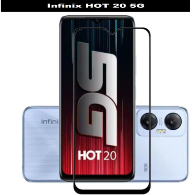 BRENZZ Edge To Edge Tempered Glass for Infinix HOT 20 5G(Pack of 1)