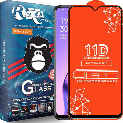 Roxel Edge To Edge Tempered Glass for Oppo A31 2020(Pack of 1)