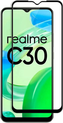 EITANSHA CREATION Edge To Edge Tempered Glass for Realme C30(Pack of 1)