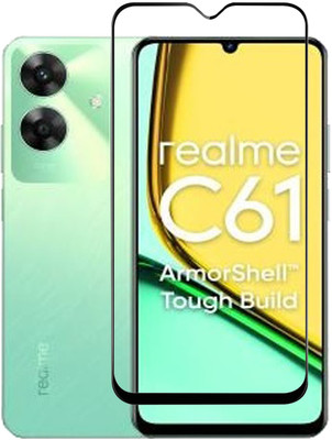 BRENZZ Edge To Edge Tempered Glass for Realme C61, realme C61(Pack of 1)