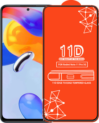 Qyist Edge To Edge Tempered Glass for Redmi Note 11 Pro 5G(Pack of 1)