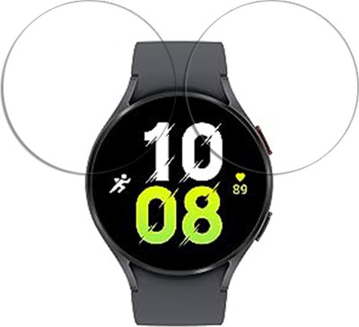 SOMTONE Edge To Edge Tempered Glass for Samsung Galaxy Watch5 LTE 44 mm SMARTWATCH SCREEN GUARD(Pack of 2)