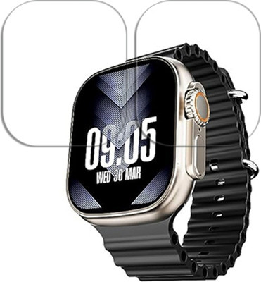 SOMTONE Edge To Edge Tempered Glass for IW8 Ultra MAX Smart Watch SMARTWATCH SCREEN GUARD(Pack of 2)