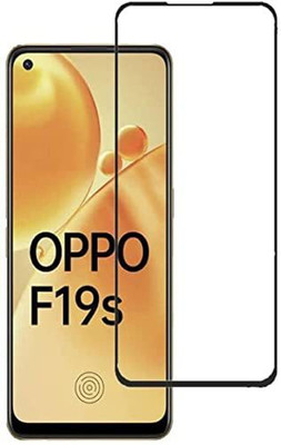 ANCHI Edge To Edge Tempered Glass for Easy Install Full Screen Coverage Tempered Glass Screen Guard Protector 11D for oppo F19S(Pack of 1)