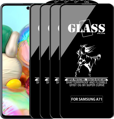 Qyist Edge To Edge Tempered Glass for SAMSUNG GALAXY A71(Pack of 4)