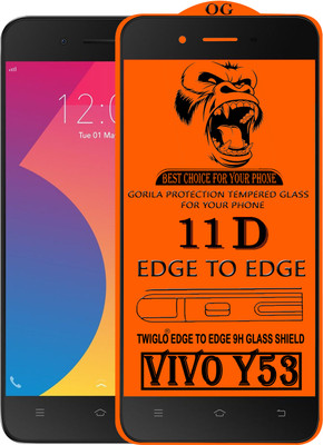 TWIGLO Edge To Edge Tempered Glass for VIVO Y53(Pack of 1)