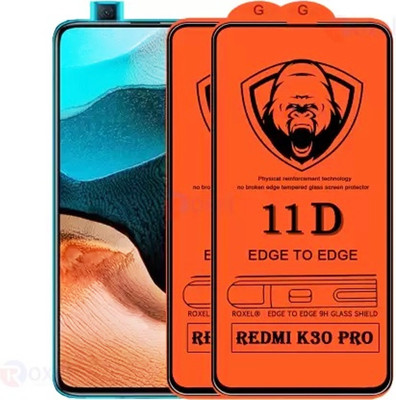 HIE POWER Edge To Edge Tempered Glass for Redmi K30 Pro -- | Bubble Free Installation |(Pack of 2)