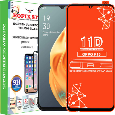 Rofix star Edge To Edge Tempered Glass for OPPO F15(Pack of 1)