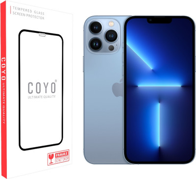 Coyo Edge To Edge Tempered Glass for Apple iphone 13 pro max, Apple iPhone 14 Plus(Pack of 1)