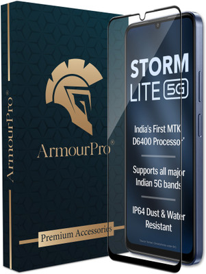 ArmourPro Edge To Edge Tempered Glass for Lava Storm Lite 5G, Lava Storm Lite(Pack of 1)
