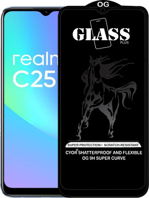 CYOR Edge To Edge Tempered Glass for REALME C25S(Pack of 1)