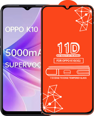 Roxel Edge To Edge Tempered Glass for Oppo K10 5G(Pack of 1)