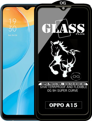 PFOAM Edge To Edge Tempered Glass for OPPO A15(Pack of 1)