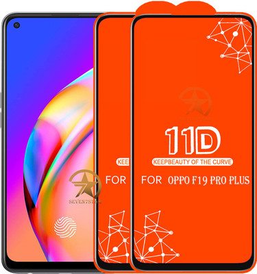 SEVEN7STAR Edge To Edge Tempered Glass for OPPO F19 Pro Plus(Pack of 2)