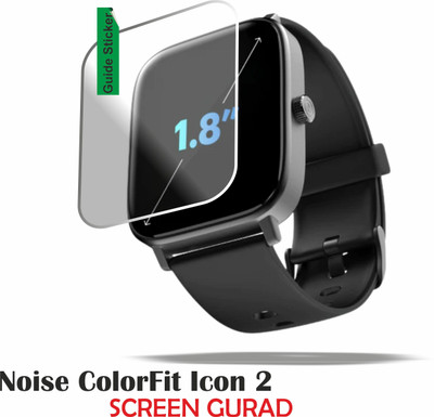 JSGROWITTECH Edge To Edge Tempered Glass for Noise Colorfit Icon 2,Noise Icon 2 Bt Calling Smartwatch(Pack of 1)