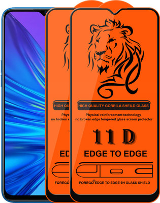 Forego Edge To Edge Tempered Glass for Realme C25(Pack of 2)