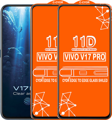 CYOR Edge To Edge Tempered Glass for VIVO V17 PRO(Pack of 2)