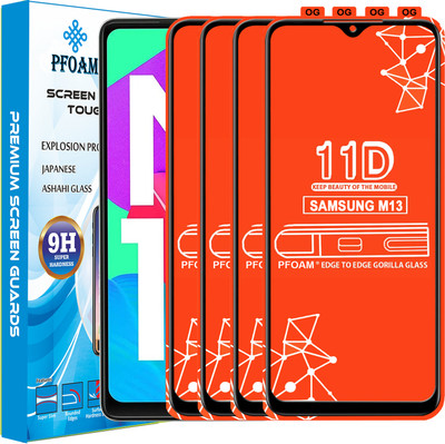 PFOAM Edge To Edge Tempered Glass for SAMSUNG GALAXY M13(Pack of 4)